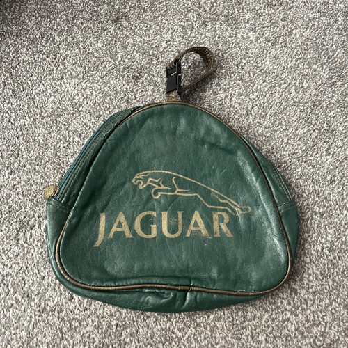 Vintage grüne leder jaguar - vintage,