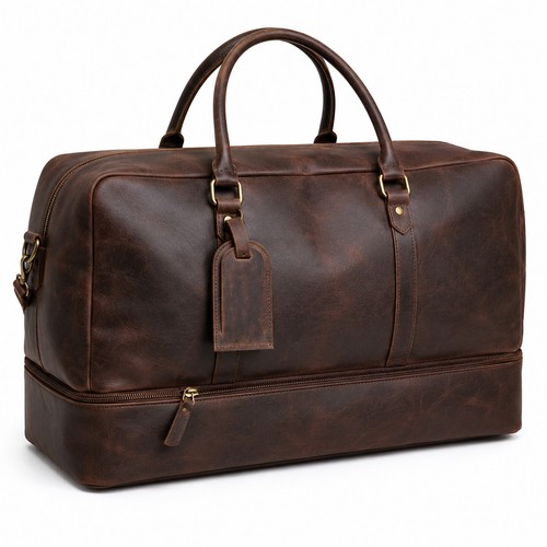 Echt crazy horse leder seesack - leder,