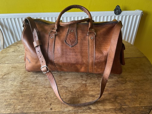 Echt vintage retro leder - echt,