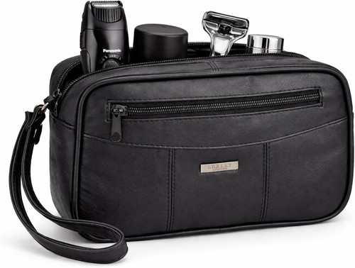 Herren leder kulturtasche - leder,