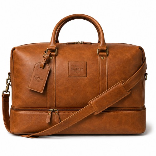 Echtleder seesack reisetasche - echtleder,