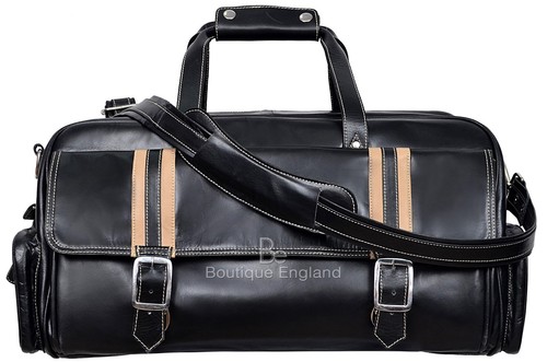 Leder wochenendtasche schwarz - leder,